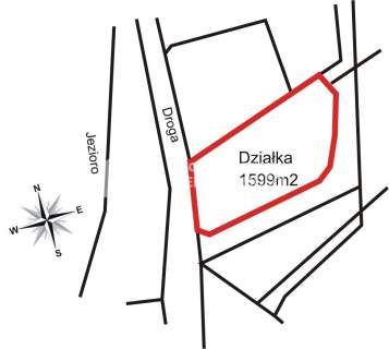 Działka w Kielnie nad jeziorem, piękny widok
