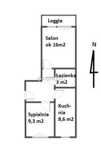 Mieszkanie na sprzedaż, 46,5 m2, Kraków