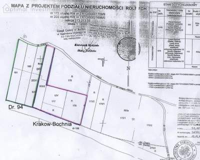 Chełm nad Rabą, Przy dr.94 Kraków Bochnia. Działki