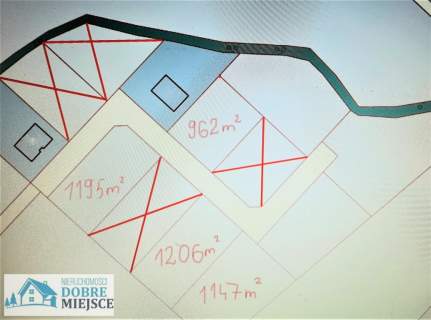 Działka z Warunkami Zabudowy 1206m2