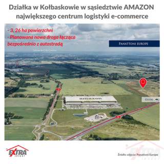 Działka w Kołbaskowie obok siedziby Amazon