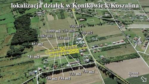 kompleks ładnie położonych działek przy Koszalinie