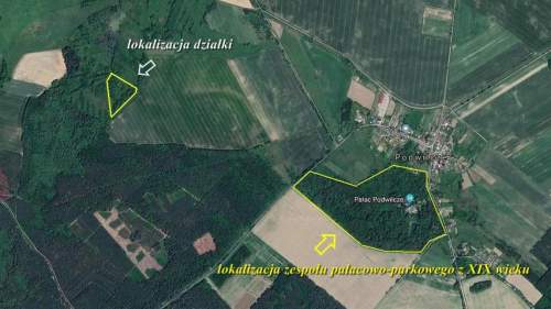 1,9 ha łąk ok 1,5 km od zespołu pałacowo-parkowego