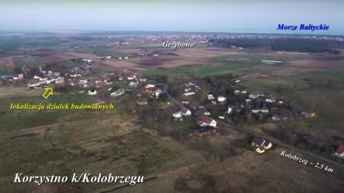 ładne działki budowlane tuż pod Kołobrzegiem