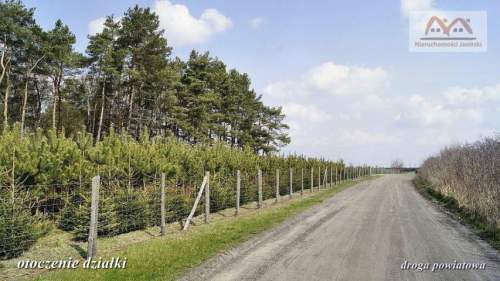 piękna działka z dwóch stron otoczona lasem 