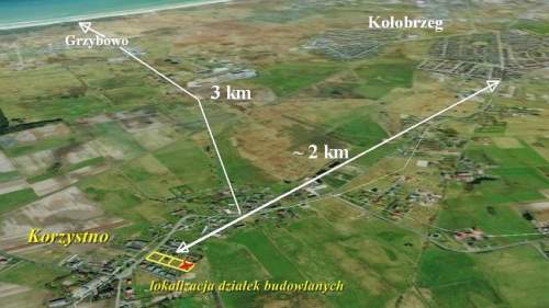 ładne działki budowlane tuż pod Kołobrzegiem