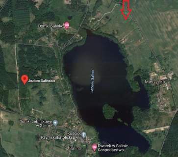 Działka nad jeziorem Salińskim 