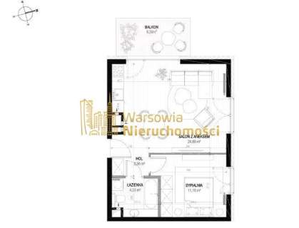 Mieszkanie na sprzedaż, 44,78 m2, Warszawa