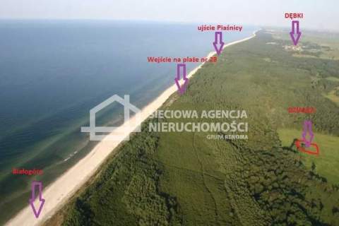 Działka rolna 300m od morza Dębki 