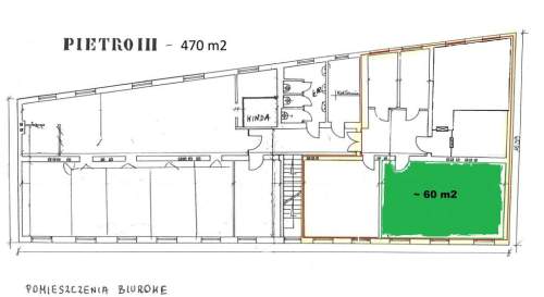 Powierzchnia biurowa 60 m2