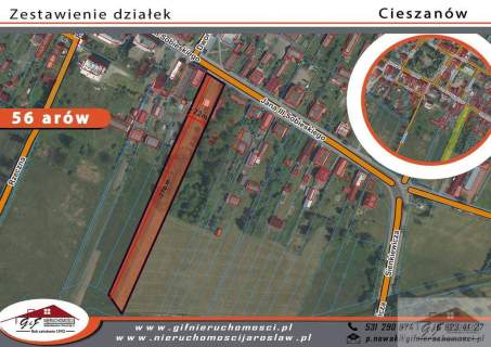 Działka budowlana w centrum Cieszanowa