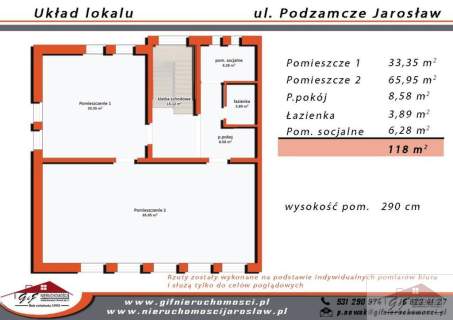 Do wynajęcia 118 m2 lokalu usługowego w Jarosławiu