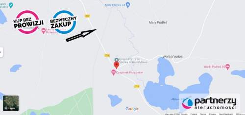 Działka rolna przy trasie 214, Kościerzyna 7km