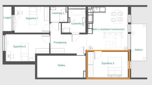 Mieszkanie 79 m2 z balkonem - Kraków - Nowa Huta