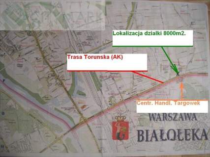 Działka inwestycyjna na sprzedaż, 8024 m2, Warszawa