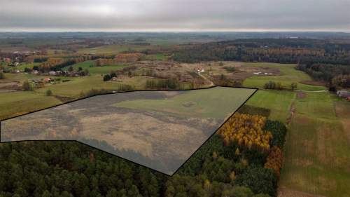 Działka siedliskowa granicząca z lasem państwowym