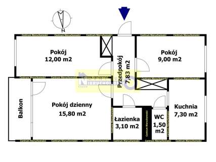 Nad Potokiem, M4 56,53 m2, ul.Grzybowska