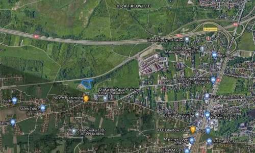 Działka 75 ar Kraków ul. Leona Petrażyckiego