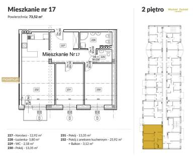 Przestronne nowe mieszkanie 74m2 Biłgoraj