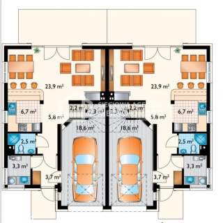 Atrakcyjny bliźniak 125 m2, garaż,5pokoi ,Przyjaźń