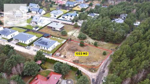Rozgarty, Działka 1322 m2, uzbrojona, ściana lasu