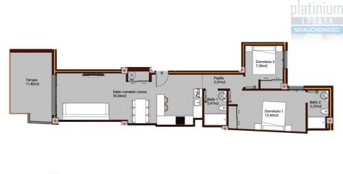 Apartament z tarasem na dachu Torrevieja