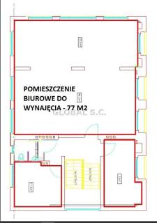 Biuro do wynajęcia, 77 m2, Kraków