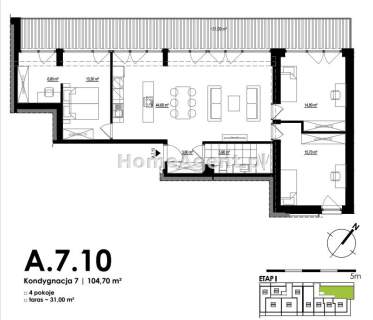 Apartament, 4 pokoje, taras, Mysłowice Huta Amalii