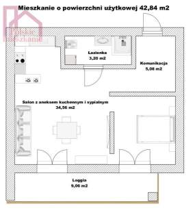 Mieszkanie 42,84m2 na osiedlu Green Estate w Przemyślu.