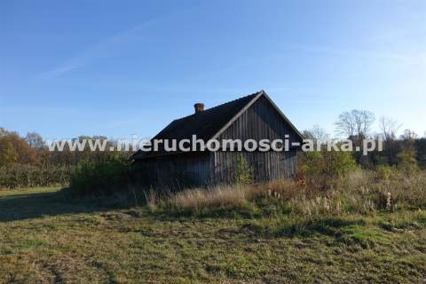 DUŻA, PŁASKA DZIAŁKA ZE STARYM DOMEM NAD RZEKĄ