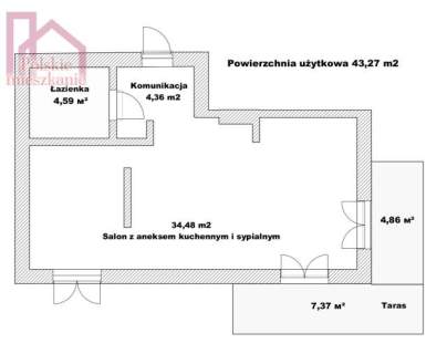 Mieszkanie 43,27m2 m2 na osiedlu Green Estate w Przemyślu.