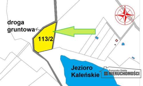Działka budowlana w Żelisławiu 70m do jeziora