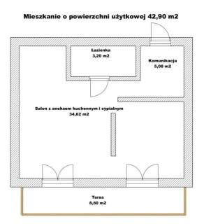 Mieszkanie 33,56m2 w nowym bloku, Osiedle Green Estate, Przemyśl