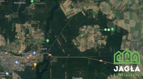 Działki Stary Jasiniec 2040m2 2560m2 Zalew warunki