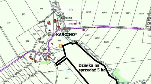 Działka rolna w miejscowości Karcino