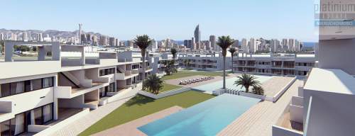 Apartament z widokiem na morze oraz Benidorm