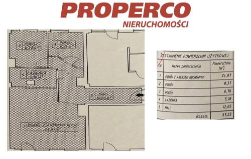 Mieszkanie, 4 pokoje, 57,23 m2, ul. Witosa, Piaski