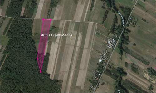 rolna 2,5 ha Modecin gmina Dobre pow. Miński woj Mazowieckie