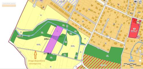 Działka rolna , 1,31 ha , 10 min od Wrocławia