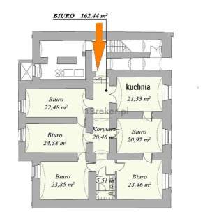Biuro 160 m2 Stare Miasto, Karmelicka 5 pokoi 