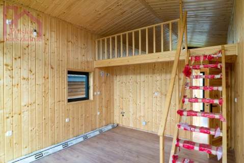 Domek drewniany całoroczny 35m antresola 16m