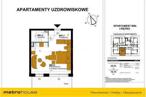 Mieszkanie na sprzedaż, 34,21 m2, Busko-Zdrój