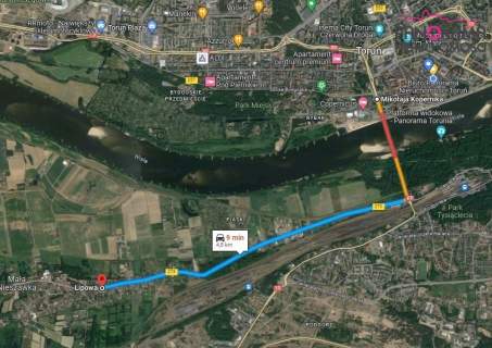 Tylko 5 km od Starego Miasta.