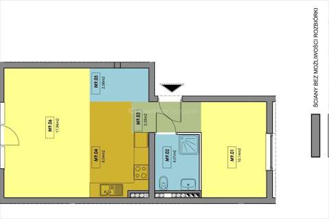 Mieszkanie na sprzedaż, 46,48 m2, Rumia