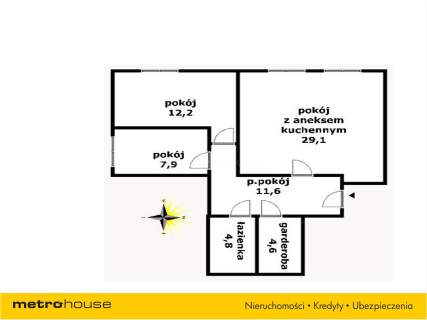 Mieszkanie na sprzedaż, 70,2 m2, Chełmża
