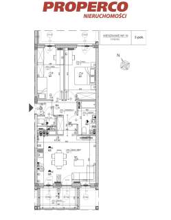 Mieszkanie 3 pok., 64,13 m2, 2 piętro, Uroczysko