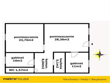 Nieruchomość komercyjna na sprzedaż, 87,83 m2, Jelenia Góra