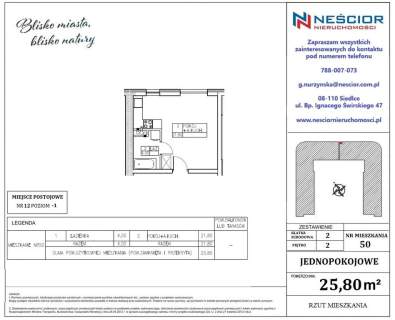 Świetna kawalerka 25,80 m2