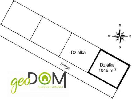 Działka budowlana 1046 m2 28 x 37 Janów