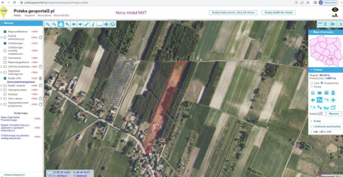 Duża działka 1,47 ha, Szyszczyce, gmina Chmielnik